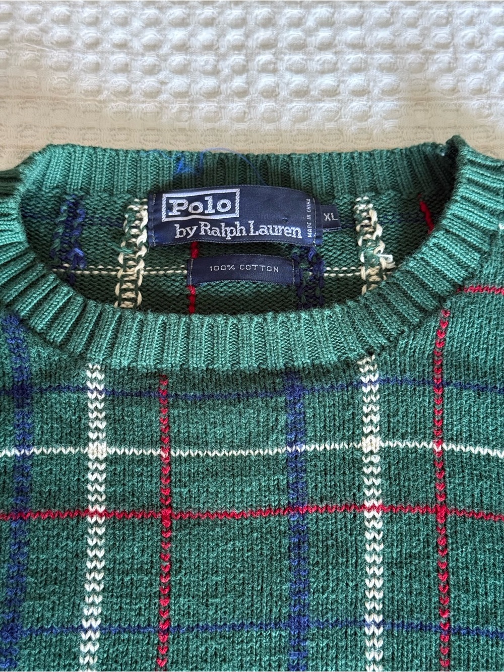 Like New Vintage Polo Golf Knitted sweater original Polo Ralph Lauren Golf logo - Picture 6 of 7